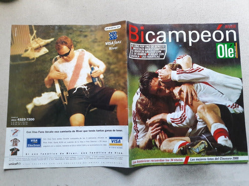 Revista Ole Edicion Especial River Bicampeon Año 2000 0