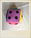 My Violet Colorful Plush Dice 25x25 cm Customizable 2