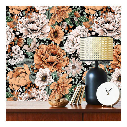 Haokhome 93191 - Vintage Floral Wallpaper Peel and Stick 1