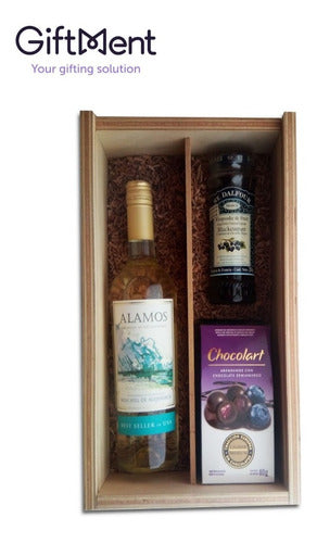 Wooden Box White Wine Gifts 0