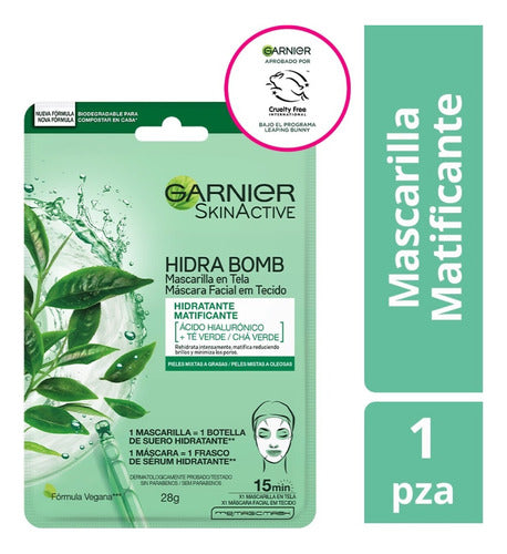 Mascarilla Hidratante Matificante En Tela Skinactive Garnier 0