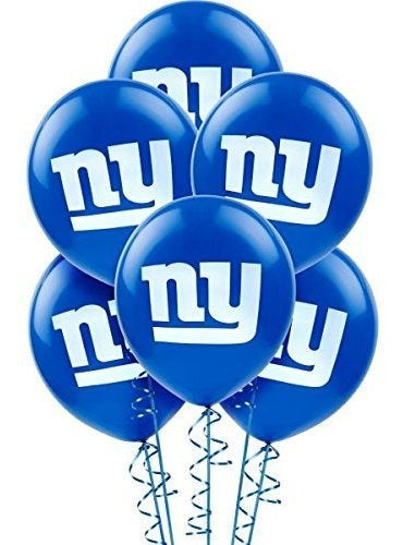 Amscan New York Giants Printed Balloons NFL Football 1