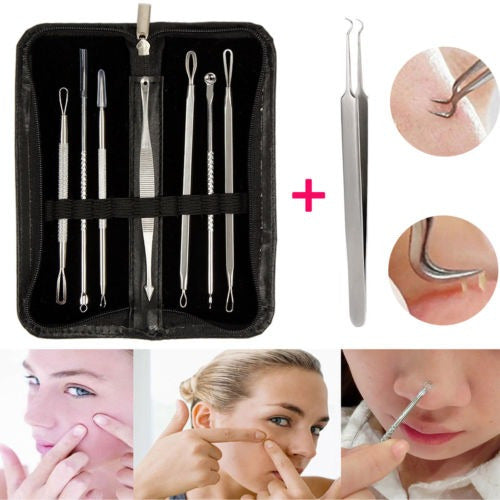 Blackhead Remover Tool Kit - Acne Extractor and Pimple Remover 0