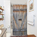 Riyidecor Rustic Barn Door Shower Curtain 2