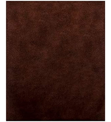 Realleather Chocolate Brown Suede Leather Sheet 0