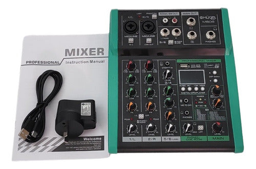 Hügel Digital Mixer Console 6 Channels 16 DSP Bluetooth Control 0