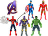 Set 5 Muñecos Avengers Ironman Spiderman Hulk Thanos Con Luz 0