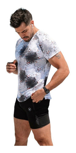 Men's Sublimated Sports T-Shirt Lycra Urban Luxury 0
