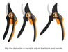 Fiskars Smartfit Pruner Bypass P68, Diámetro De Corte Ajusta 3