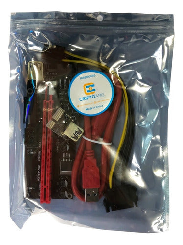 Riser PCI-E 16x to 1x USB 60cm V009s Version 9s Gold 1