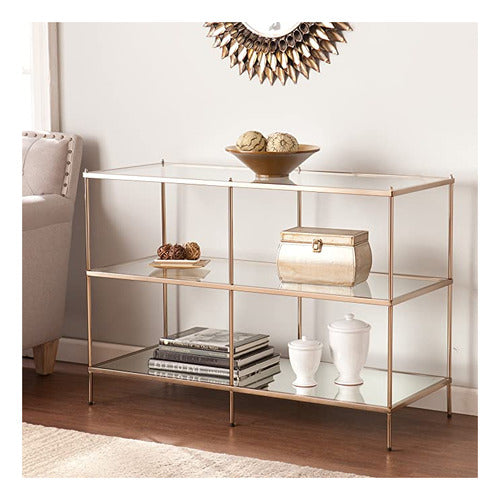 Sei Furniture Knox Glam Mirror 3 Levels, Console Table 2