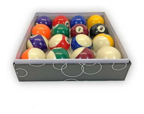 Pool Balls Set 57mm with Reinforced Triangle - Pool Kit 3