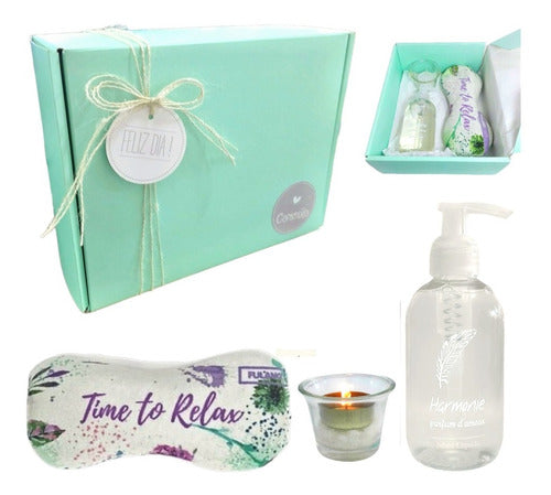 Zen Jasmine Aroma Gift Box Relaxation Spa Set N64 Happy Day - Kit Aroma Regalo Box Zen Jazmín Set Relax Spa N64 Feliz Dia