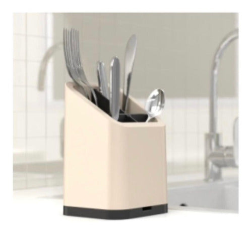 Craco Premium Cutlery Drainer with 4 Compartments - Black 1