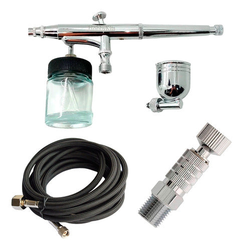 Hobbykits Double Action Quick Coupling Airbrush with 1.8m Hose 0