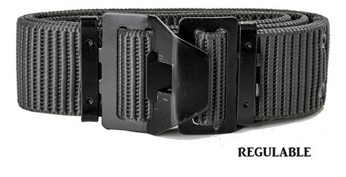 Rerda Tactical Police Web Belt with Metal Buckle 0