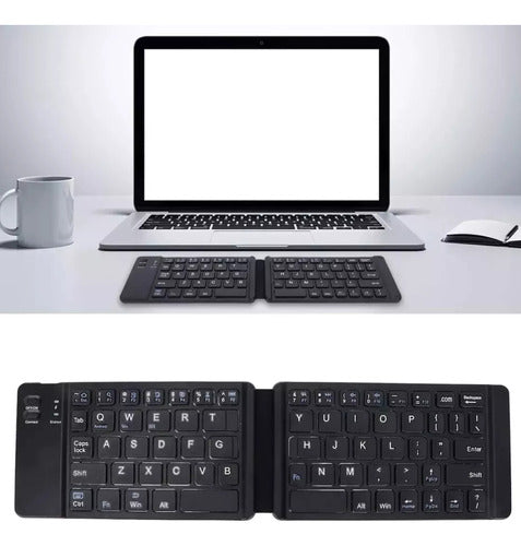 TECNO MAT Teclado Plegable Inalambrico Bluetooth Español Portatil 1