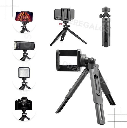 Fashion Tripod Support for Mobile/Camera/Light Ring Extensible 1