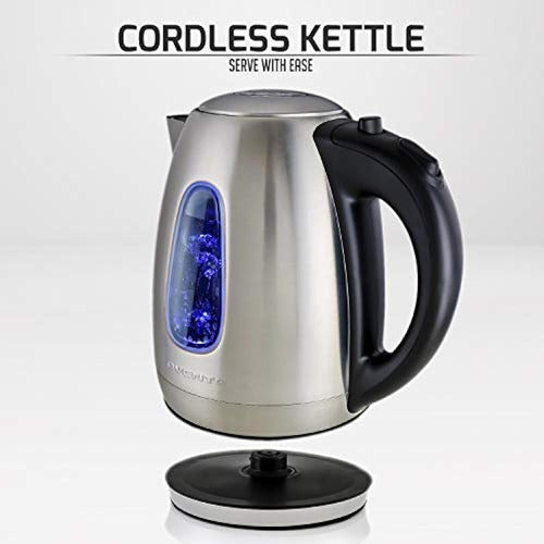 Ovente Electric Kettle, Wireless Water and Tea Heater 1