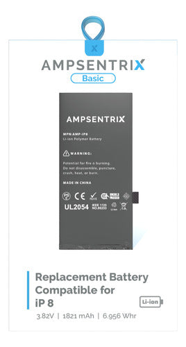 Ampsentrix Basic Battery for iPhone 8 0