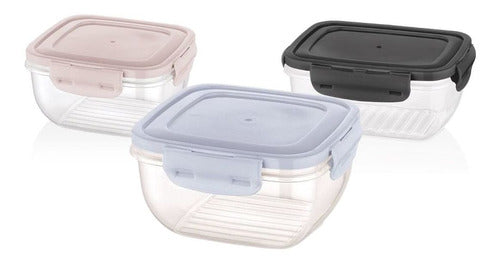 Recipiente Con Tapa 2400 Ml Cook&lock Bager Varios Colores 0