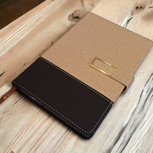 BaiBao Synthetic Leather Magnetic Slot Diary Notebook 2