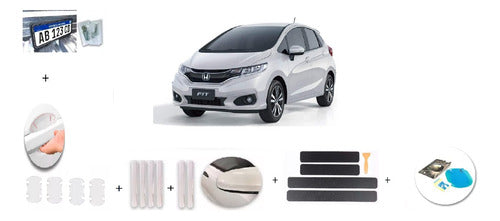 Combo De Accesorios De Protección Para Honda Fit 2019 0