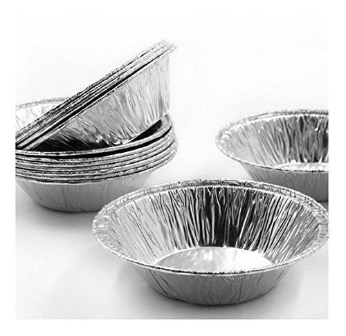 Yephets Aluminum Foil Disposable Egg Tart Mold, Mini Pie Pans 0