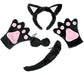 Petitebella Black Cat Diadema Bowtie Tail Gloves Disfraz De 0