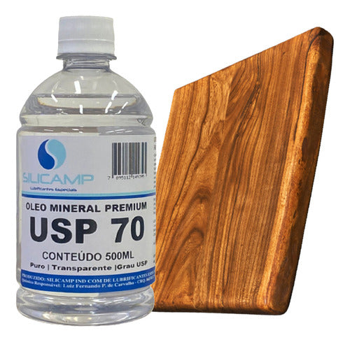 04 Oleo Mineral Grau Usp Hidratação De Tabua Churrasco 500ml 0