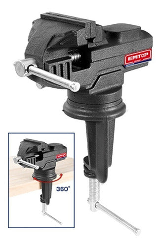 Emtop Morza 60mm Rotating Vise 1000 Kg with Professional Anvil 0