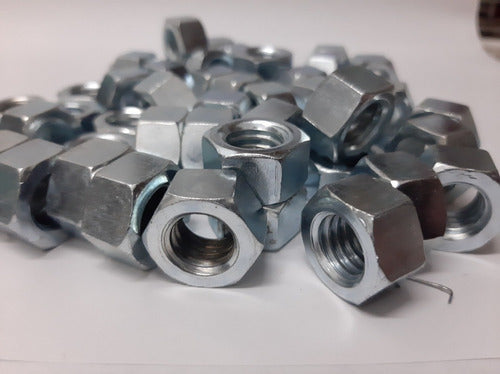 Boltwall Tuercas Hexagonal 5/32 Withworth H° Pack X 100 Plateadas Zinc 1