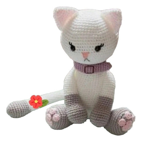 Creandoando.mi Gatito 30cm Muñeco Tejido Crochet 0