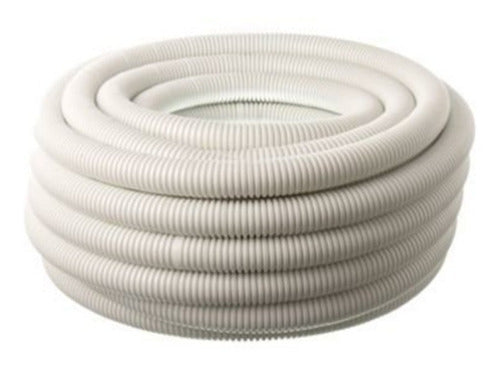 Tecnocom Caño Flexible Liviano Corrugado 1 1/4 Blanco X 25mts 0