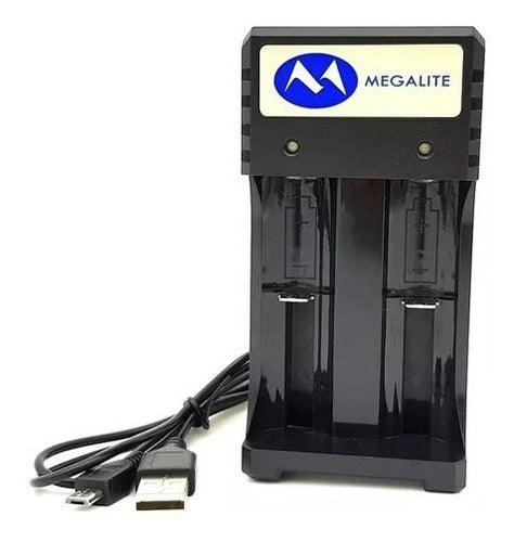 Megalite Dual Smart USB Charger for 18650 Batteries and More 0