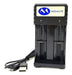 Megalite Dual Smart USB Charger for 18650 Batteries and More 0