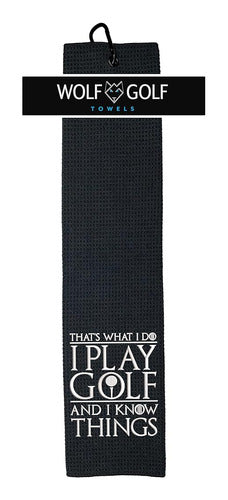 Wolf Golf Towels - Thats What I Do Golf Towel - Acce 1