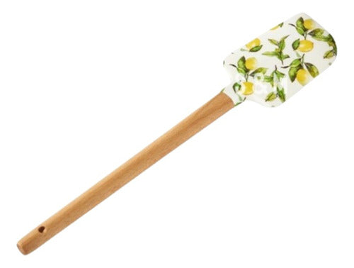 Creative Lemon Tree Silicone and Wooden Handle Spatula 0