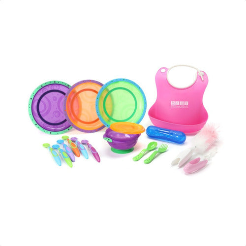 Baby Innovation Set De Comida Rosa - Combo Alimentacion Bebe - Recien Nacido 0