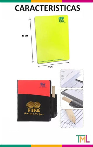 Tourmalhyn Combo Referee Kit 1 Whistle + 1 Set of Cards with Pencil and Case 2