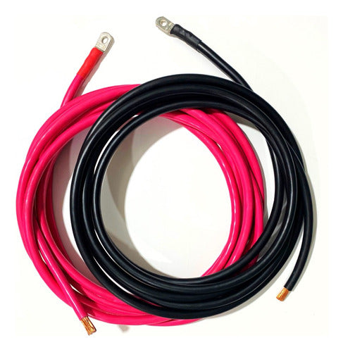 Battery Cable 16mm2 x 200cm Pair Red Black with Eyelet 0