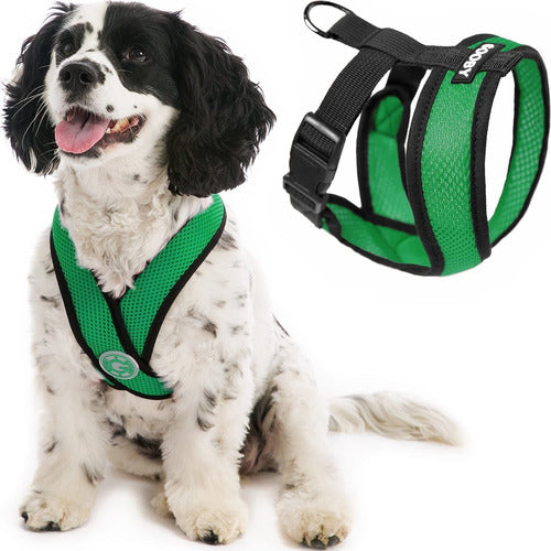 Gooby Comfort X Head In Harness - Hunter Green, X-Large - No Pull Small Dog Harness 0