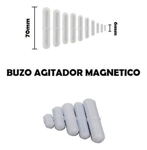 Buzo Agitador Magnético Octogonal 70x11mm - Salttech 1