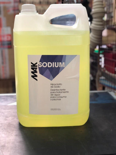 MAK Sodium Chlorine Liquid for Pool x 10 Lts 0