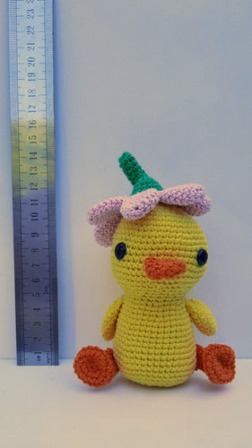 Amigurumi Sonajero 12 Cm Patitos 6