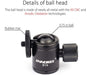 Innorel B19 Mini Tripod Ball Head 4