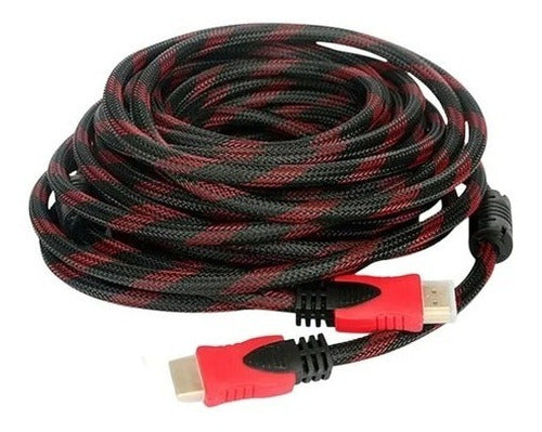 OEM HDMI Cable 10 Meters Full HD Mallado With LED Filter TV 3D 0