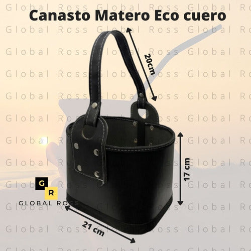 Premium Eco Leather Mate Set Carrier Basket 30