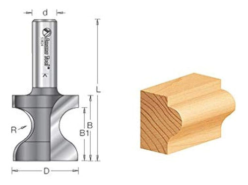 Amana Tool 53828 Window Sill Edging Router Bit 1