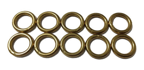 Argollas De Bronce Pulidas 19mm Talabartería Sogueros Jaleña 0